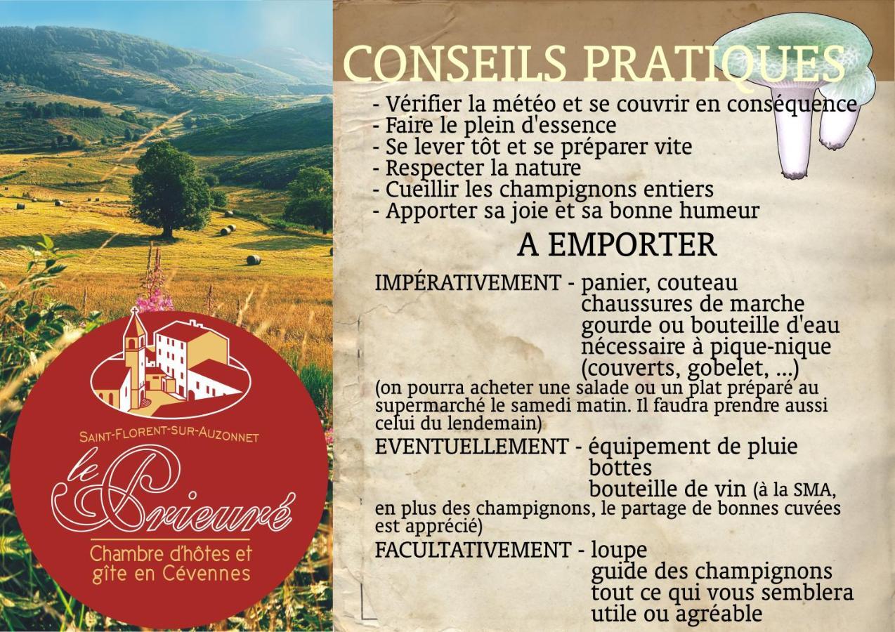 Saint-Florent-sur-Auzonnet Le Prieure Bed & Breakfast エクステリア 写真